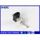 Plastic Through Type Feeder Cable Clips Black For 1/4 Feeder Cable Telecom Tower
