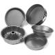 5 Piece Nonstick Cake Pans Set with 9 Inch Round Cake Pans, 9 Inch Spring form Cake Pan and 10 In Bundt Cake Pan