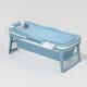 1.18M Blue Pink Freestanding Plastic Bathtub Plastic Folding Bath Tub For Adults