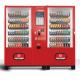 Cashless Payment Automatic Food Vending Machine Red Color Large Capacity