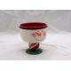 Ceramic Snowman Coffee Mug , Strong Dolomite Christmas Mugs With Feet