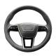 Custom Fit 3-Spoke Wheel Steering Cover for Audi A6 A7 S7 E-Tron 2018 2019 2021 2022
