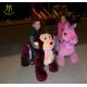 Hansel hot selling amusement kids ride on stuffed motorized animals