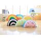 Colorful Cute Plush Pillows / Rainbow Shaped Pillow With 100% PP Cotton Fill In