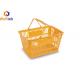 HDPP Plastic Supermarket Hand Shopping Baskets With Two Handle