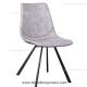 BIFMA 82CM Side Backrest Stainless Steel Dining Chairs
