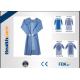 Blue Fluid Resistant Disposable Surgical Gowns EO Sterilize Reforced Chemotherapy Gown