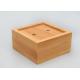 Durable Natural Bamboo Soap Box , Custom Bamboo Boxes For 0.7cm Thickness