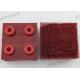 Red 90 * 95 Mm Auto Cutter Nylon  Bristle For  VT5000 / 7000 Cutter