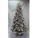 7.5FT PE Spruce Tree With White Downy Shawl