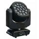 15W*19PCS LED Bee Eye Moving Head Light RGBW Color Mixing Front Lens Rotating Stage Effect