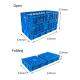Foldable Green Plastic PP Stackable Beer Wine Milk Crate with Storange Capability