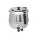 Countertop Electric Soup Kettle , Black Stainless Steel Hotel Buffet Soup Warmer