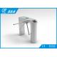 Staff Entrance Arm Stainless Steel Turnstiles Remote Light Indicators Smooth Rotation