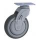 5 145kg Plate Swivel TPR Caster K5205-736 Grey Color Perfect for Caster Application
