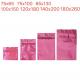Cosmetic Product Skin Care Cream Packaging Small Sachet Current Size Flat Transparent Shinny Bag Pink Red Rainbow Bag