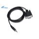 D-SUB 9Pin Male Plug Audio Cable Cord 3.5mm Male Assembly 40 Inch 1000mm