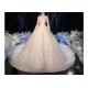 Comfortable Elegant Lady Wedding Dress / Long Tail Lace Bridal Gown