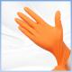 Diamond Pattern Disposable Nitrile Gloves Powder-Free Thickened Orange Daily Protective Work Disposable Nitrile Gloves
