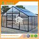 Aluminum Greenhouse-Titan series-406X406X273CM-Green/Black Color-10mm thick PC