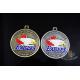 Eagle'S Head Design Metal Awards Medals And Ribbons Sandblasted Effect,Zinc alloy Medals