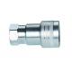 Ball Valve Quick Attach Hydraulic Couplers KZEB-SF Series Cr3 Zinc Plated