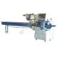 Max 680mm Flow Wrap Packing Machine Stainless Steel Blue And Silver