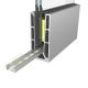 CCC U Shape Led Aluminum Channel Commercial Glass Handrail Base Profiles