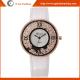GV10 Black White Classic Watch PU Leather Strap Unisex Watch Quartz Analog Watches Woman
