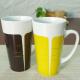 Promotional heat sensitive color changing mugs 14oz cappuccio ceramic mug