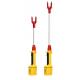 IP45 Electric Cattle Hot Stick Yellow 6V Non Rechargeable With 109cm Shaft