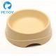 Round Non Slip  Bamboo Dog Bowl Feeder Customized Color 335g Weight