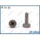 304/316/410 Stainless Philips Cheese Head Self Drilling Tek Screws