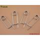 Made in China Spring Wire Coiled Tension Safety Pin, Zinc Finish Safety Pin Wire