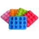 12 Cavity Silicone Flower Shape Cake Mould FDA For Homemade Cake