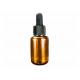 1oz 30ml Amber Dopper E-Liquid PET Plastic Bottle For Essential Oil Cosmetic Packaging