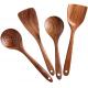 4pcs set eco-friendly Natural Teak Kitchen Wooden Utensils customized logo and packaging