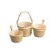 Steam Sauna Accessories Sauna Wooden Bucket And Spoon With Plastic Inner