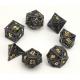 Polished Odorless Sharp Resin Dice , Hand Sanded Precision Polyhedral Dice