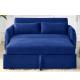 OEM/ODM Furniture dual-purpose sofa set with side magazine pocket Nice Velvet fabric upholstered furniture sofa bed