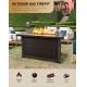 Sunshine Rattan Plaited Articles Propane Table Top Fire Pit Patio Heater