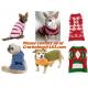 Lovely Puppy, Pet, Cat, Dog, Striped Sweater, Knitted Coat, Apparel, Clothes for Christmas