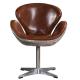 Genuine Leather Defaico Aviator Swan Chair For Office And Living Room
