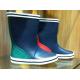 Waterproof Fashional Half Womens Rubber Rain Boots With Blue