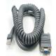 5M Coiled LS2208 Serial Cable DB9 Female RS232 RJ48 For Barcode Scanner