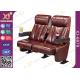 Fixed Seat High Back Comfortable Cinema Theater Chairs With Drink Cupholder