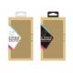 Kraft Corrugated Boxes Retail Mobile Phone Case Packaging Display Embossing
