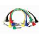 Colorful 6pcs Audio Visual Cables , Electric Guitar Cable 90 Degree 6.35mm