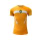 Dynamic Quick Dry Soccer Team Jersey Breathable Fabric Orange / Black Color