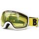 Yellow Color Mirrored Ski Sunglasses Soft Tpu Frame Material Optically Precise